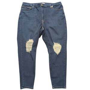 NEW Good American Always Fits Plus Size 28-32 Good Legs Skinny Jeans Stretchy